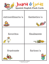 Spanish/English Flashcards - Juana &amp; Lucas, Page 11