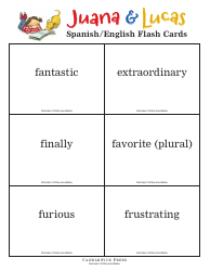 Spanish/English Flashcards - Juana &amp; Lucas, Page 12