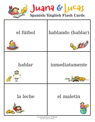 Spanish/English Flashcards - Juana &amp; Lucas, Page 13