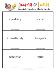 Spanish/English Flashcards - Juana &amp; Lucas, Page 14