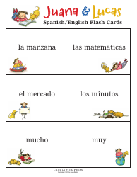Spanish/English Flashcards - Juana &amp; Lucas, Page 15