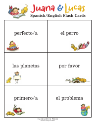 Spanish/English Flashcards - Juana &amp; Lucas, Page 19