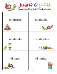 Spanish/English Flashcards - Juana &amp; Lucas