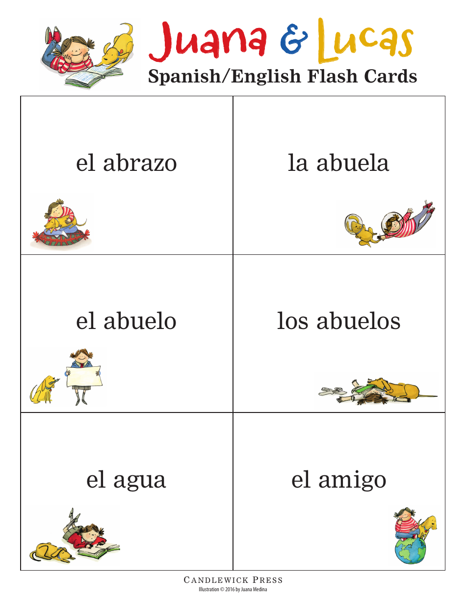Spanish / English Flashcards - Juana  Lucas, Page 1
