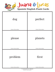Spanish/English Flashcards - Juana &amp; Lucas, Page 20