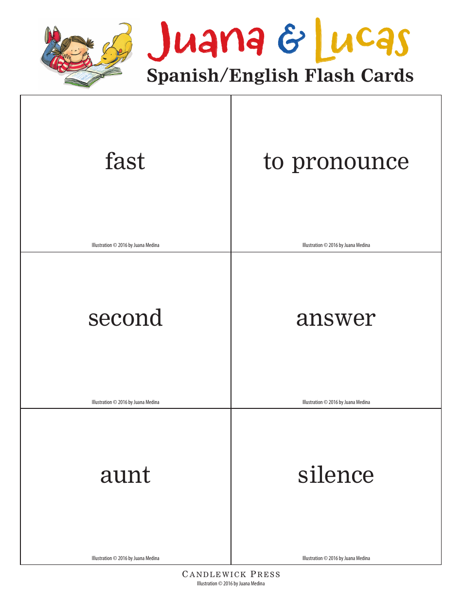 Spanish / English Flashcards - Juana  Lucas, Page 22