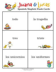 Spanish/English Flashcards - Juana &amp; Lucas, Page 23