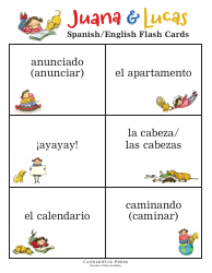 Spanish/English Flashcards - Juana &amp; Lucas, Page 3