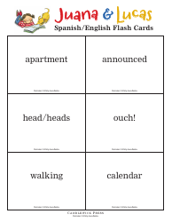 Spanish/English Flashcards - Juana &amp; Lucas, Page 4