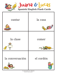 Spanish/English Flashcards - Juana &amp; Lucas, Page 5