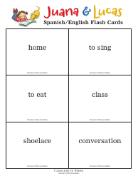 Spanish/English Flashcards - Juana &amp; Lucas, Page 6