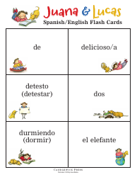 Spanish/English Flashcards - Juana &amp; Lucas, Page 7
