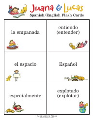 Spanish/English Flashcards - Juana &amp; Lucas, Page 9