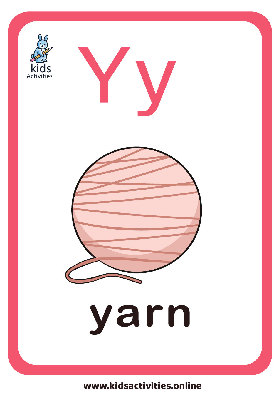 English Alphabet Flashcards - N-Z, Page 13