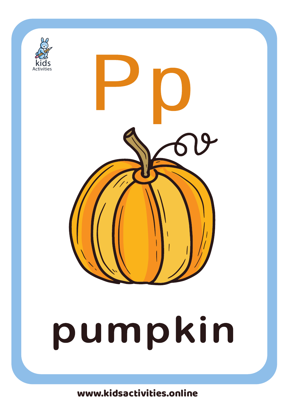 English Alphabet Flashcards - N-Z, Page 4