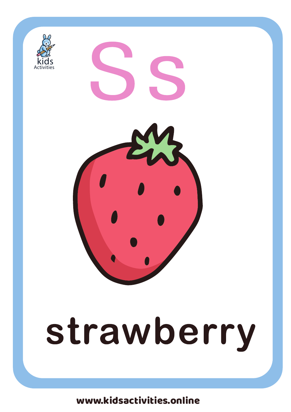 English Alphabet Flashcards - N-Z, Page 7