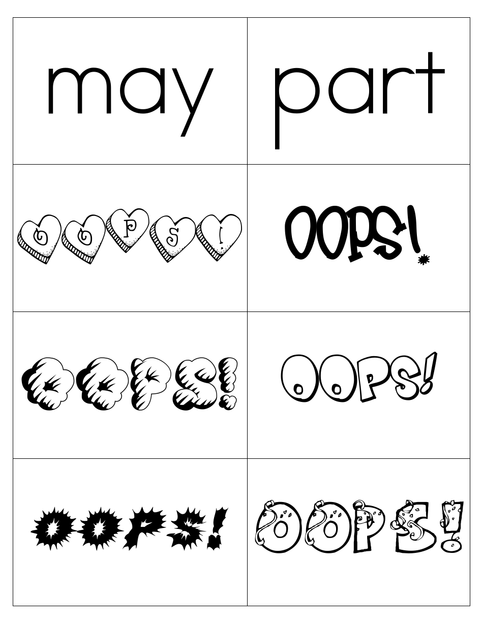 Sight Words Flashcards - 1-200, Page 18