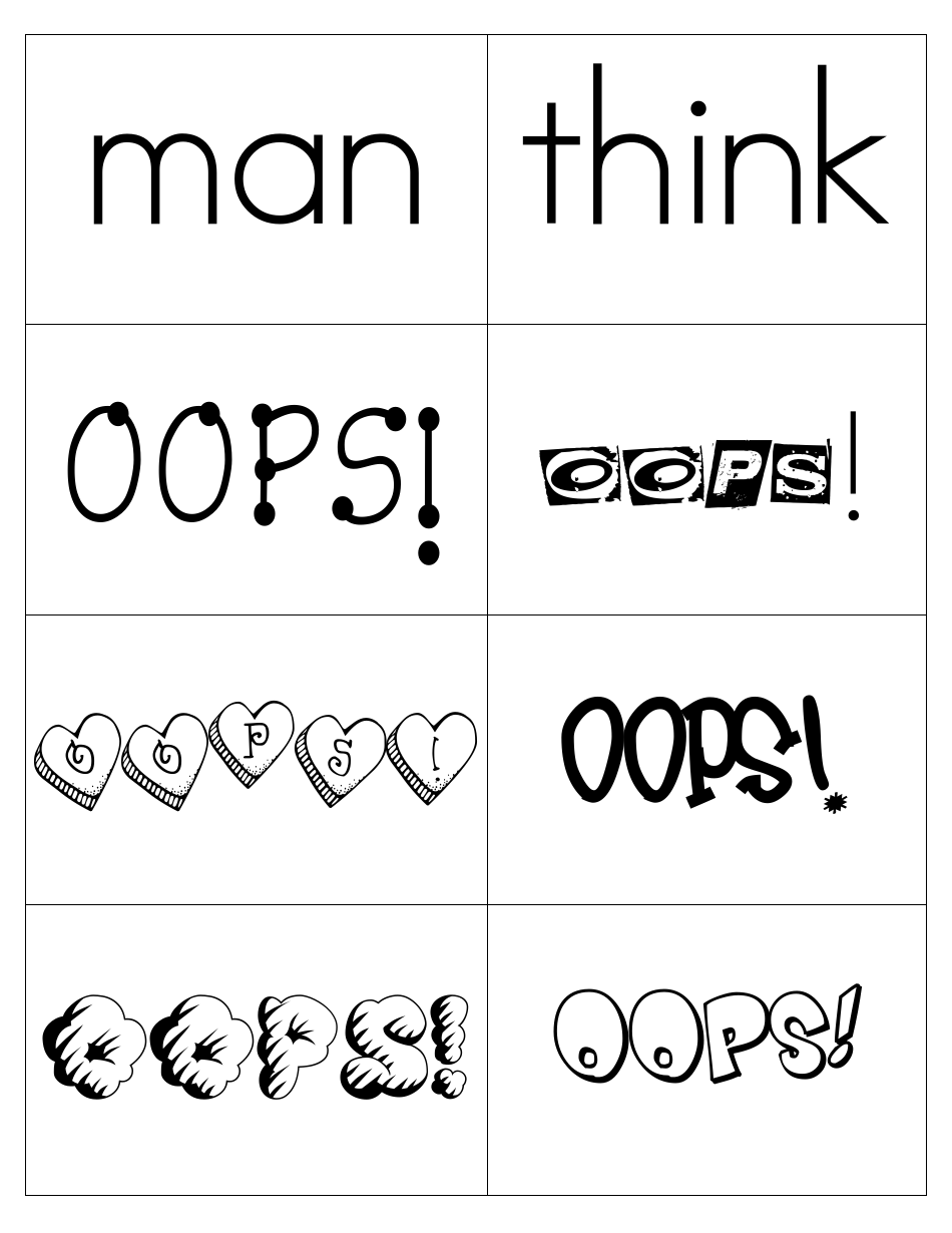 Sight Words Flashcards - 1-200, Page 22