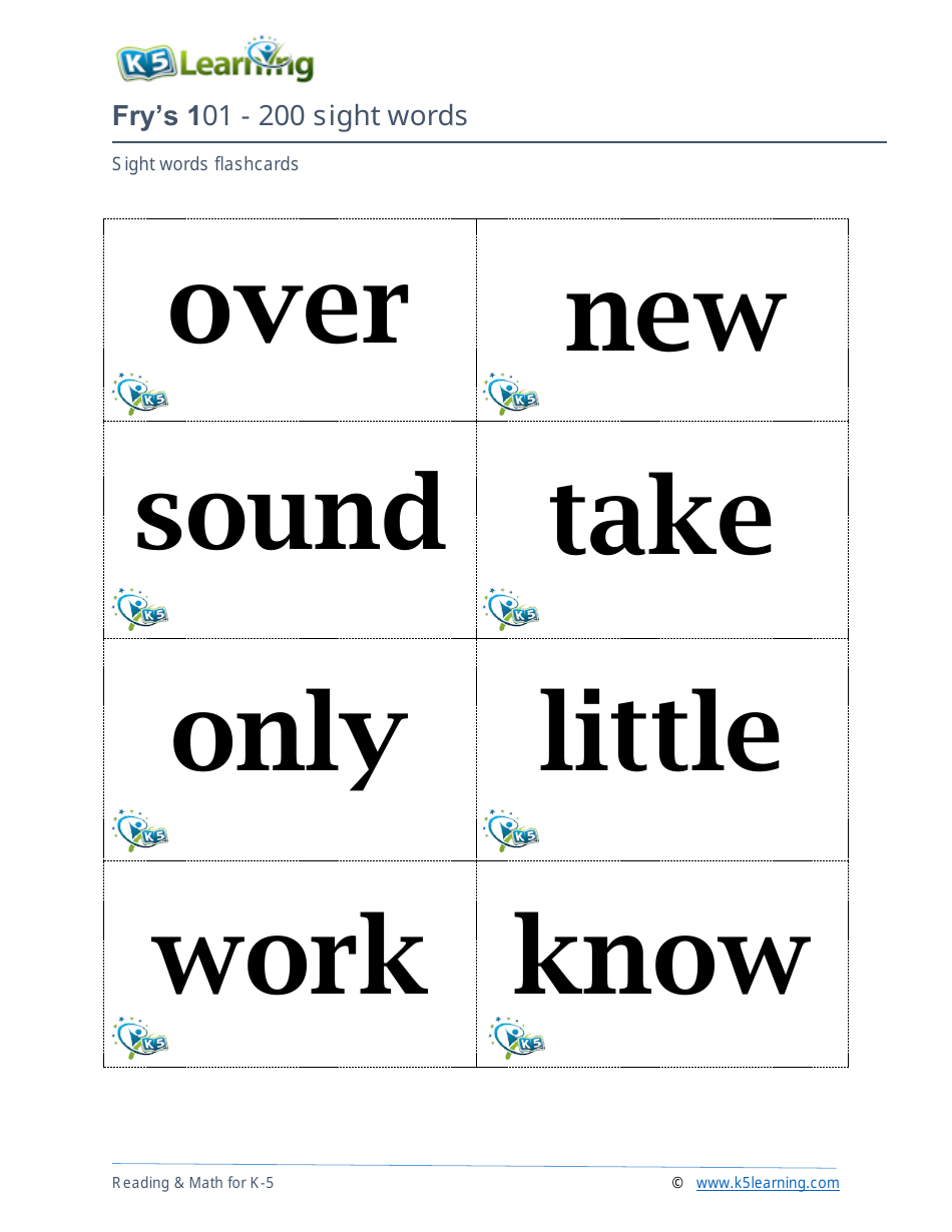 Frys Sight Words Flashcards - 1-200, Page 14