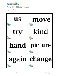 Fry&#039;s Sight Words Flashcards - 1-200, Page 23