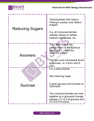 Document preview: Biology Flashcards - Biomolecules