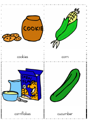 Document preview: English Flashcards - Food
