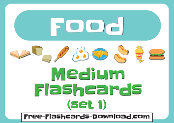 Document preview: Food Flashcards Set