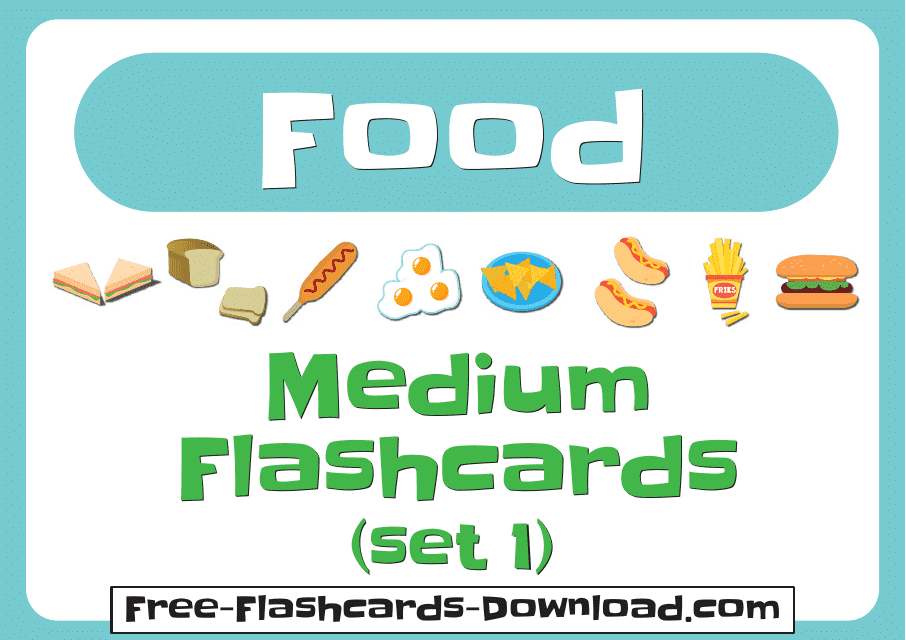 Food Flashcards Set Download Pdf