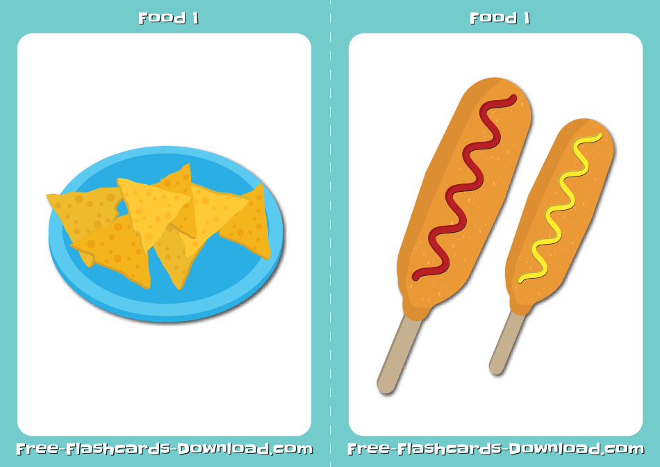 Food Flashcards Set, Page 3