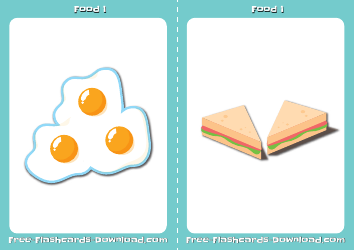 Food Flashcards Set, Page 4