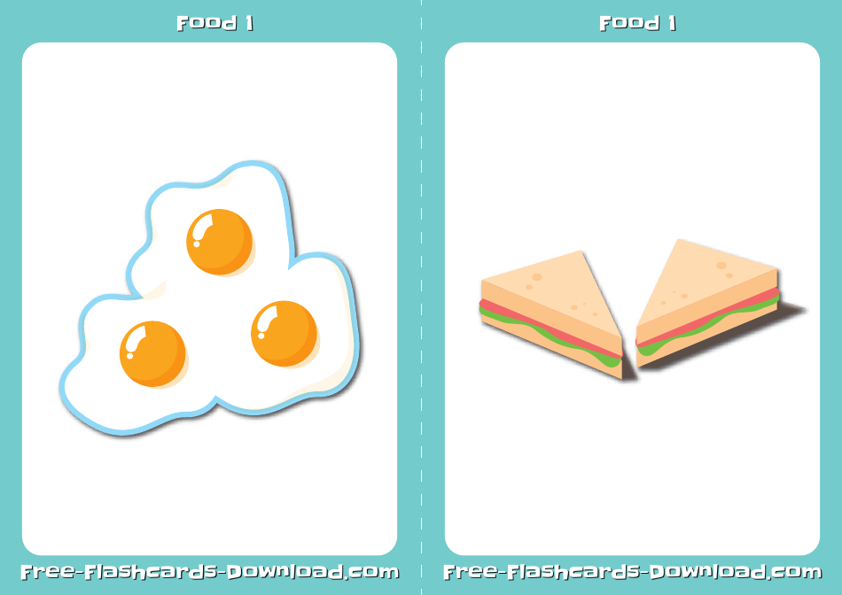 Food Flashcards Set, Page 4