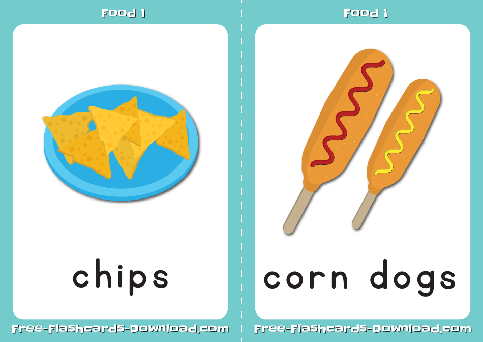 Food Flashcards Set, Page 7