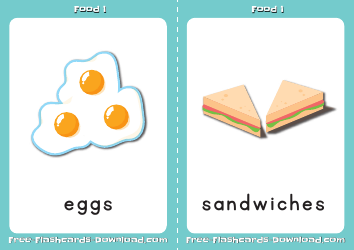 Food Flashcards Set, Page 8
