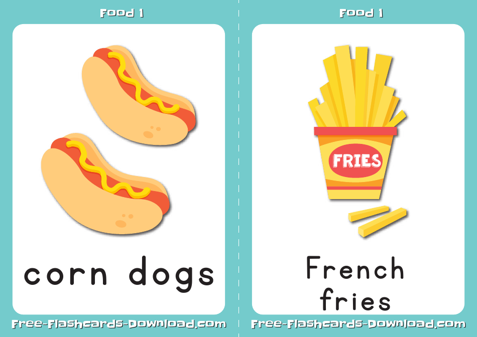 Food Flashcards Set, Page 9