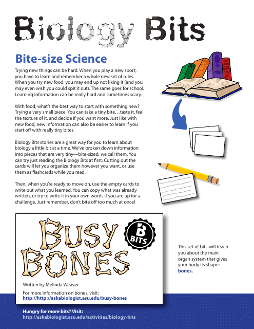 Biology Flashcards - Bones Download Pdf