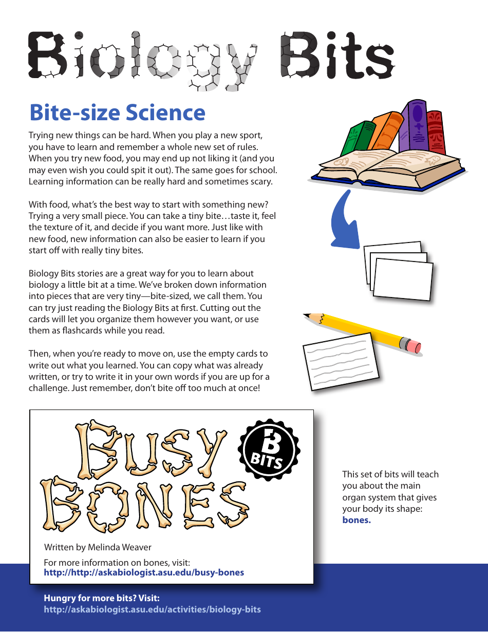 Biology Flashcards - Bones, Page 1