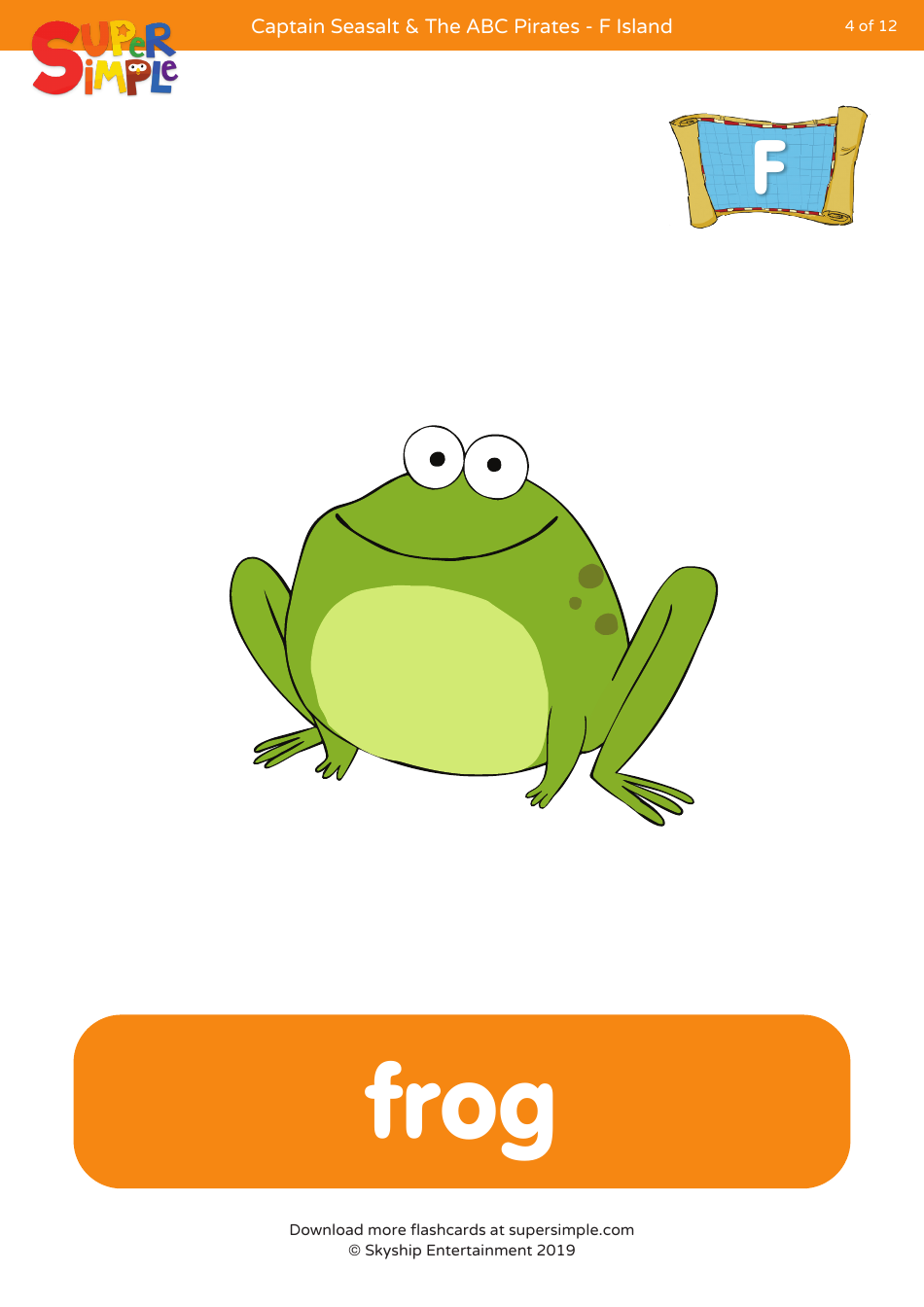 Letter F Flashcards - Skyship Entertainment, Page 4