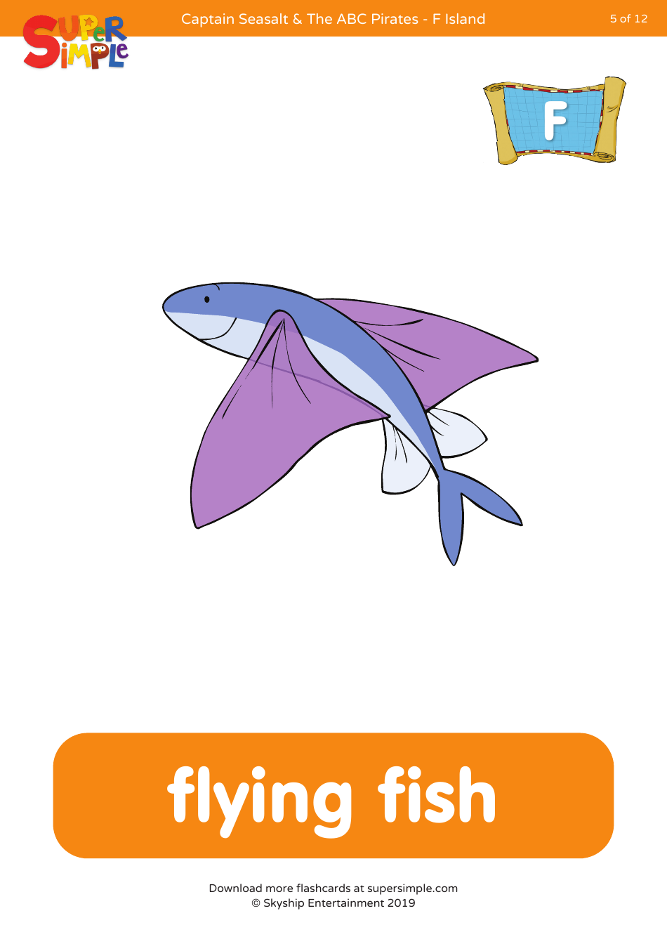 Letter F Flashcards - Skyship Entertainment, Page 5