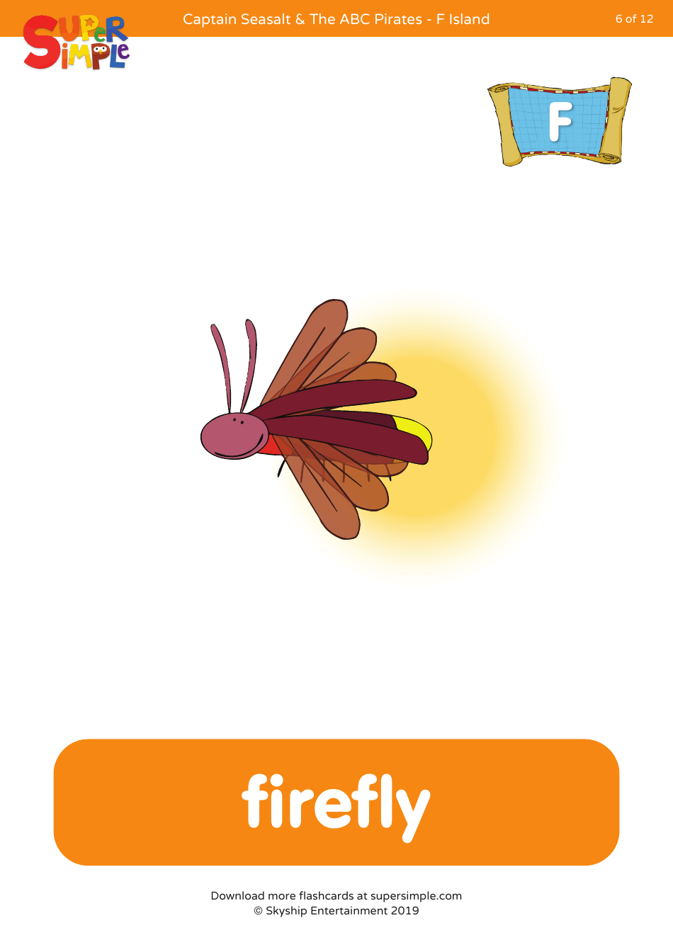 Letter F Flashcards - Skyship Entertainment, Page 6
