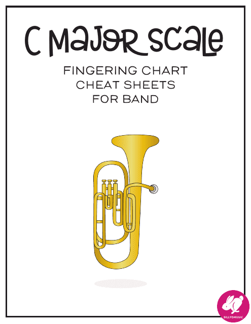 C Major Scale Fingering Chart Cheat Sheets for Band - Sillyomusic Download Pdf