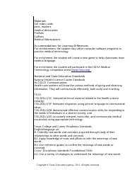 Medical Terminology Worksheet - Texas, Page 5