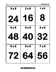 Math Flashcards - Multiplication (8), Page 2