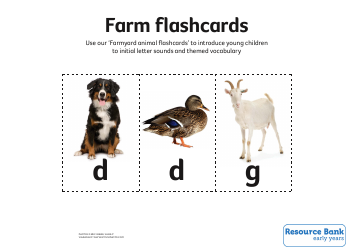 English Flashcards - Farm Animals, Page 2