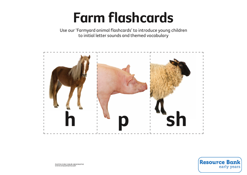 English Flashcards - Farm Animals, Page 3