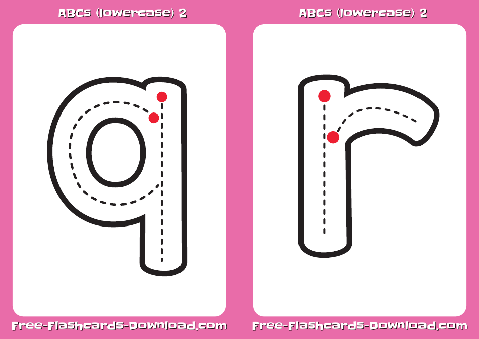 Lowercase English Alphabet Medium Flashcards, Page 10