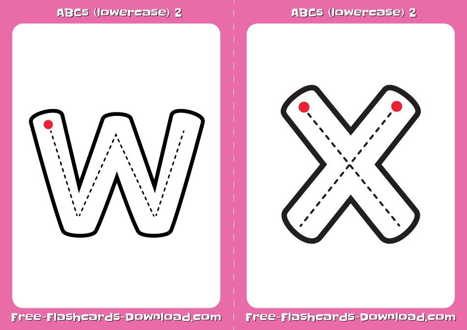 Lowercase English Alphabet Medium Flashcards, Page 13