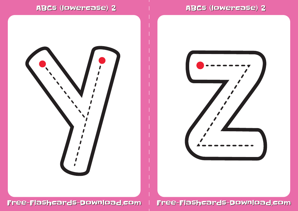 Lowercase English Alphabet Medium Flashcards, Page 14