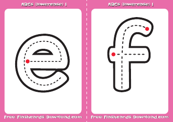 Lowercase English Alphabet Medium Flashcards, Page 4