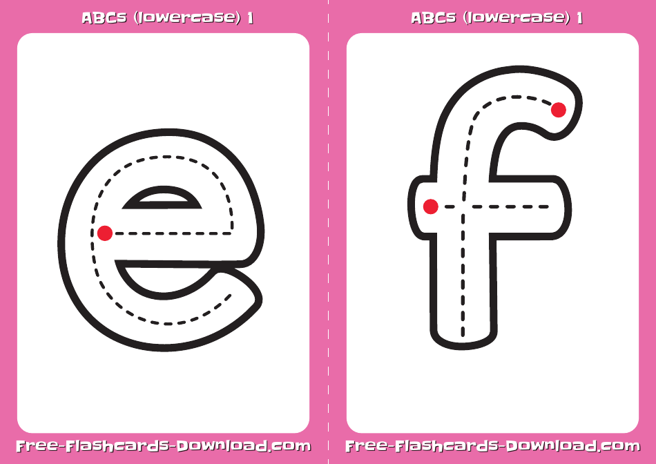 Lowercase English Alphabet Medium Flashcards, Page 4