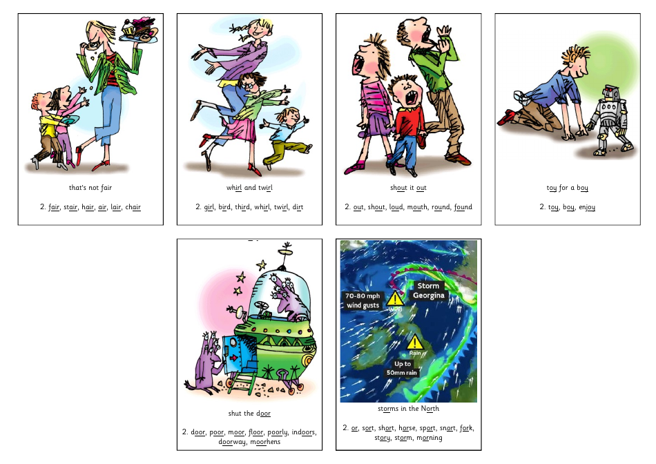 Phonics Flashcards - Images, Page 3